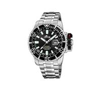 Lotus Montre Homme 18938/4 Acier 316L Quartz Calendrier Verre saphir Étanche 30 ATM Cadran noir