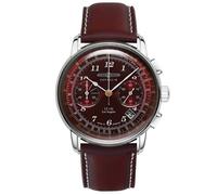 Montre - Homme - 7614-6 - Acier inoxydable - Cuir - Chronographe