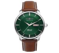 Montre - Homme - 8466-4 - Acier inoxydable - Cuir - Étanchéité 5 bars