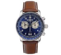 Montre - Homme - 8684-3 - Chronographe - Acier inoxydable - Cuir marron