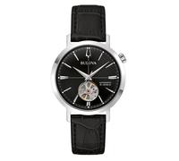 Montre - Homme - 96A317 - Cuir - Acier inoxydable - Étanchéité 3 bars
