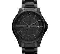Armani Exchange Montre Homme AX2104 – Quartz analogique, acier inoxydable noir, 46 mm, verre minéral