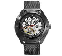 Montre Homme AUTOMATIC Cadran Gris Bracelet Acier milanais Noir