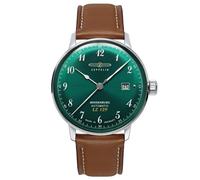 Montre Homme Automatique Zeppelin Hindenburg LZ129 Braun/Vert 8056-4