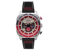 Montre Homme AVI-8 Hawker Hunter Dual Time Chronograph Quartz - AV-4100-03 40 mm Rouge