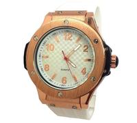 MONTRE HOMME BLANC CUIVRE OR ROSE U-BLOAT CARBONE WHITE LIMITED EDITION UBLO ICE