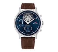 Montre homme bracelet cuir - Tommy Hilfiger - Montre Tommy Hilfiger Cadran acier bracelet cuir