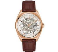 Bulova Montre Homme 97A175 Automatique Acier inoxydable Cuir marron 41 mm