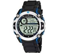 Calypso Montre Digitale Homme Caoutchouc Noir - 10 ATM, Date, Chronographe, Double Fuseau, Lumière, Alarme, 12/24 h - K5577/2 Digital for Man