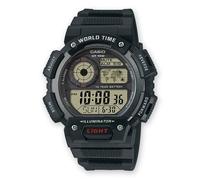 Montre Homme CASIO AE-1400WH-1A Numerique Silicone Noir Gris Chrono Réveil 100mt