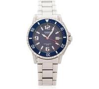 Casio Montre Homme MTD-1053D-2A Quartz analogique Cadran bleu Bracelet acier gris