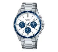 Casio Montre décontractée MTP-1374D-7A2VDF, argent, taille unique, bracelet