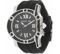 MONTRE HOMME CERRUTI 1881 SWISS MADE. BRACELET Cuir et CADRAN Argenté