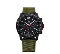 Montre Homme Chrono Cadran Noir Bracelet Vert Swissmilitary Sm34033.07