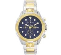 Montre Homme Chronographe - Versus - VSPLP0519 - Acier Inoxydable - Résistante à l'eau 50m - Cadran Bleu