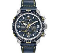 Montre Chronographe Homme Citizen Gnts Blue Angels Skyhawk A.T JY8078-01L bleu / bleu
