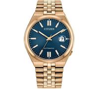 Citizen Montre automatique NK0023-57L TSUYOSA 60 Acier inoxydable Or rose Bleu 40 mm