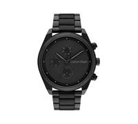 Calvin Klein Montre Analogique Multifunction à Quartz pour Homme Collection Impact avec Bracelet en Acier Inoxydable Noir - 25200359