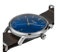 Montre Homme CLUSE ARAVIS en Cuir Véritable de Vache Marron Etanche