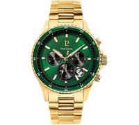 Montre Homme CRONOS Cadran Vert Bracelet Acier Doré