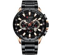 Montre homme CURREN 8363 Montre pour homme Homme Quartz Homme Montres-bracelets avec bracelet en acier inoxydable Bande Trois V525