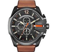 Diesel Montre Mega Chief DZ4343 - Cuir marron - 51 mm - Analogique Quartz - Homme