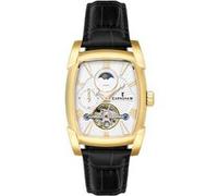 Earnshaw Homme Analogique Automatique Montre Bracelet en Cuir véritable ES-8296-03