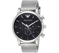 Emporio Armani Montre homme AR1808 Luigi – Quartz, Verre minéral, Étanche 5 ATM – Argent