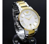 MONTRE Homme EMPORIO ARMANI Bicolore avec Date AR2449. 299,00€ Neuve