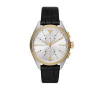 Montre Homme EMPORIO ARMANI CLAUDIO AR11498 Chrono Cuir Noir d'Or