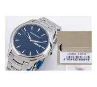 MONTRE HOMME EMPORIO ARMANI SWISS MADE avec JOUR et DATE. BRACELET et CADRAN en ARGENT ARS8608