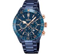 Montre Homme FESTINA CERAMIC - Acier Bleu - Quartz - Verre saphir - Analogique - Ronde