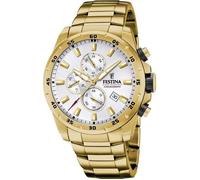 Montre FESTINA pour Homme F20541/1 Chrono Sport Boîtier en Acier Inoxydable Doré Bracelet en Acier Inoxydable Doré