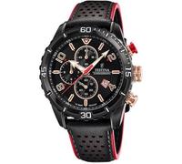 Festina Montre pour Homme F20519/4 Chrono Sport Boîtier en Acier Inoxydable Noir Bracelet en Cuir Noir