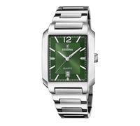 Montre homme - Festina - On the Square - Cadran rectangulaire - Acier inoxydable - Vert