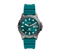 Montre Homme FOSSIL BLUE FS5995 Silicone Vert Eau Sub 100mt