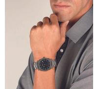 Fossil Montre Homme Machine FS4774 – Quartz, boîtier acier inoxydable fumé 42 mm, bracelet acier