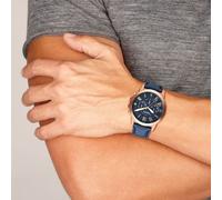 Montre Homme FOSSIL en Cuir Bleu Etanche