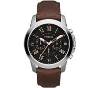 Fossil Montre Homme Grant FS4813 Cuir marron Chrono Quartz