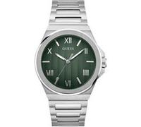 GUESS Montre à affichage analogique 'VINYL' argent, Taille One Size