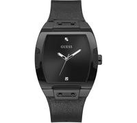 Montre Homme GUESS PHOENIX GW0386G1 Silicone Cuir Noir GENUINE DIAMOND
