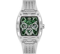 Montre Homme GUESS PHOENIX GW0499G8 Multifonction Silicone Blanc Vert