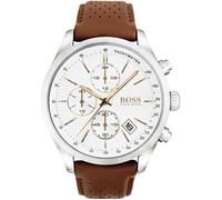 Montre Homme - Hugo BOSS - 1513475 - Cuir Marron - Acier Inoxydable - Résistante à l'Eau