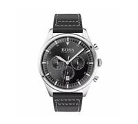 Montre Homme HUGO BOSS PILOT 1513708 Chrono Cuir Noir
