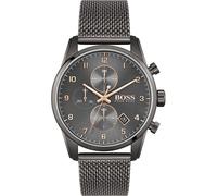Montre Homme HUGO BOSS SKY MASTER 1513837 Chrono Acier Mesh Noir