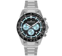 Montre Homme Jacques Lemans Chronographe Noir/Glace Bleue Chrono 1-2207B