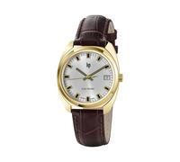 Montre Lip Général de Gaulle homme acier doré cuir marron 671022 10 atm