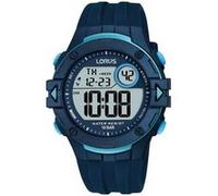 Lorus R2325PX9 Montre à Quartz numérique pour Homme avec Bracelet en Silicone, Bleu