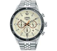 Montre homme LORUS SPORT MAN RT329JX9. Fashion. Date. Chronographe. 100. Beige. Argent. Rond. Quartz. Analogique. Acier inoxydable.