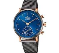 Lotus Montre Homme 18805/2 Acier inox 316L Hybride connectée Étanche 10 ATM Noir